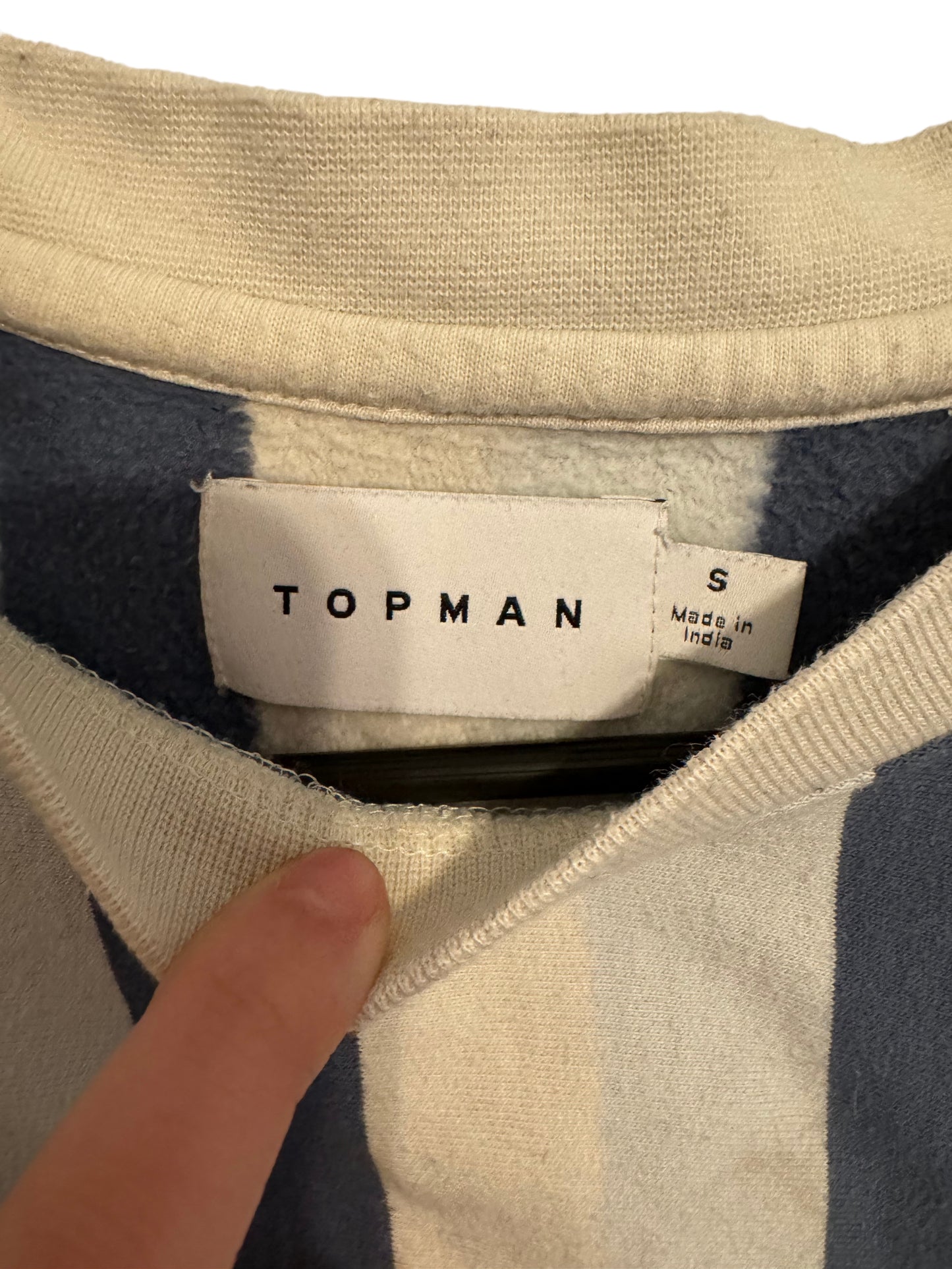 Blue stripes by Topman. Size Small.