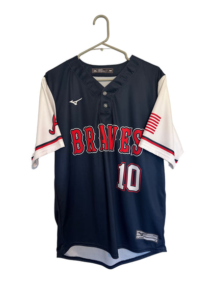 Mizuno Atlanta Braves Baseball Jersey #10