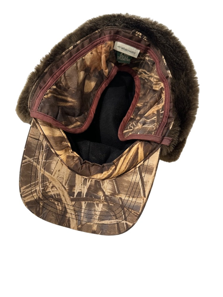 Ducks Unlimited Camo Hunting Hat With Gore Tex and Ear Flaps